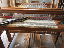 Load image into Gallery viewer, Frelsi Farm Icelandic wool handwoven rug on loom
